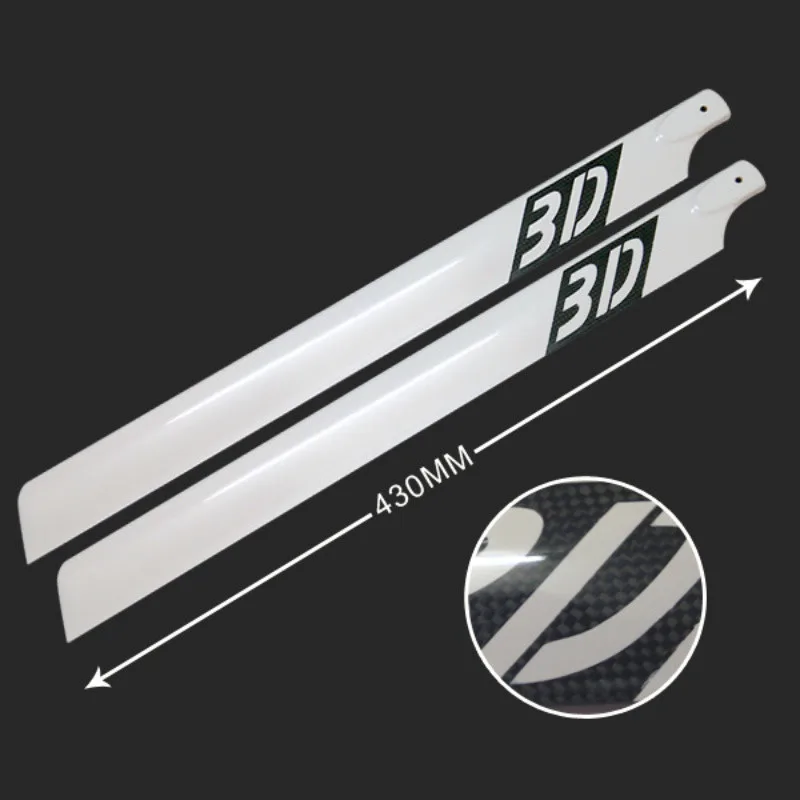 500 RC Helicopter 430mm Carbon Fiber Main Rotor Blades - £28.70 GBP
