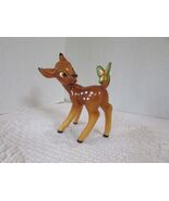 Disney Bambi Figurine Porcelain Ceramic 6&quot;H Butterfly on Tail - $6.89 CAD