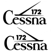 – Cessna 172 Aircraft Decals – (Set Of 2) – OEM New Oracle - $34.95