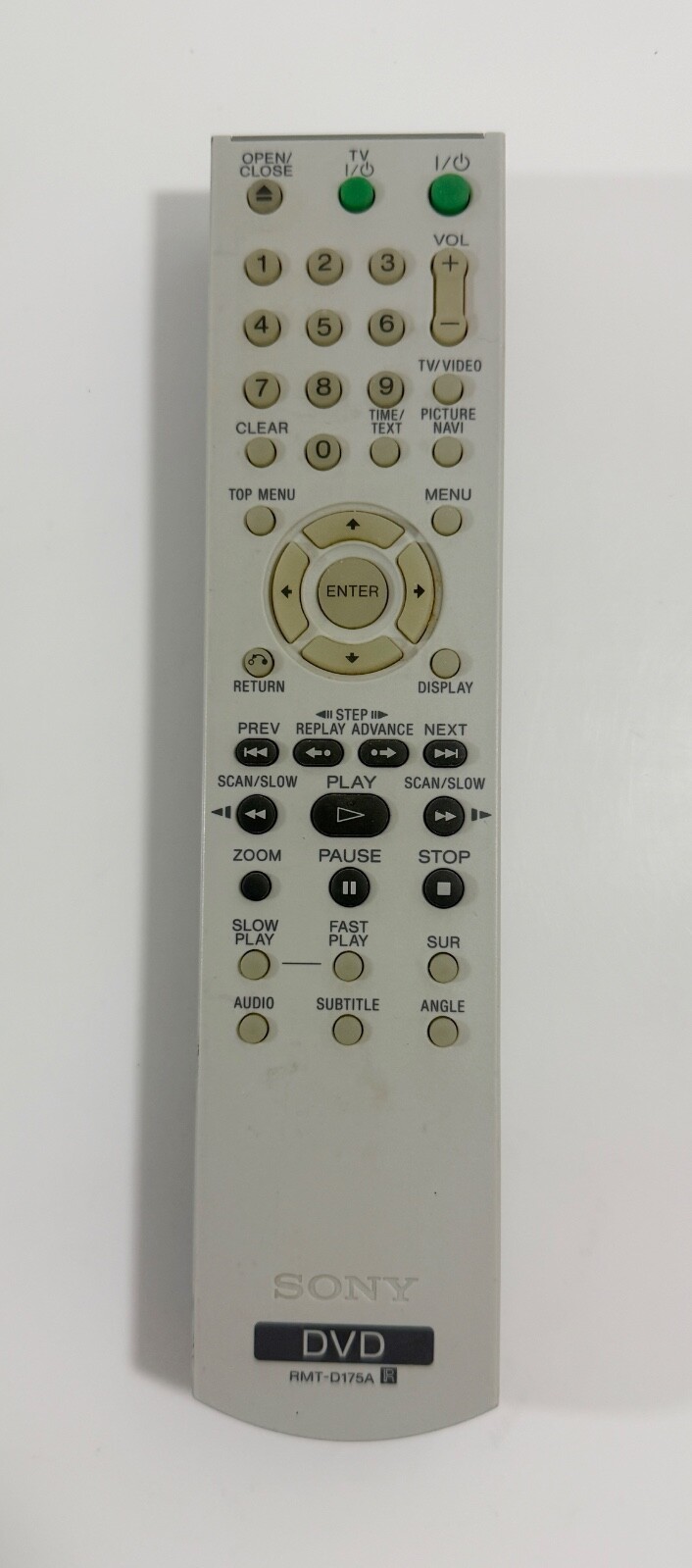 Sony RMT-D175A Remote Control For CD/DVD Player DVP-NS50P DVP-NC60P DVP-NC85H  			