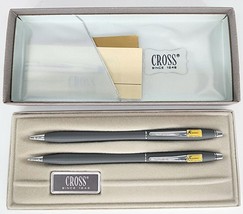 2101 Cross Pen &amp; Pencil Set Gray Ballpoint  New In The Box Set Writing A... - £79.13 GBP