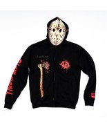 Friday The 13th Jason Mask Shoe Palace Zip Hood Hoodie Glow In The Dark Small - $81.65