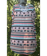 Wm. Sz. 3X Dress Lounge Tunic Bobbie Brooks Soft Stretch Comfortable Flo... - $18.60
