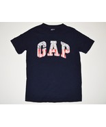 Boys Sz 8 M GAP Kids Short Sleeve Graphic Logo T-Shirt Top USA Stars Str... - £7.83 GBP