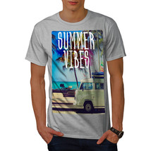 Wellcoda Summer Vibe Mood Mens T-shirt, Holiday Graphic Design Printed Tee - £16.16 GBP+