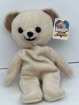Snuggle Teddy Bear Plush Stuffed Animal Bean Bag Beanie 8” 1999 W/ Tag - £9.78 GBP