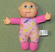 Cabbage Patch Kids Baby Doll Pink Jumper Blue Eyes Bald 2018 Plush Body Vinyl - £8.89 GBP