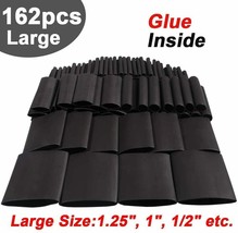 162pcs 3:1 Large Dual Wall Adhesive Heat Shrink Tubing Kit, 5 Sizes Diameter - - £27.12 GBP