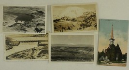 Vintage Souvenir Postcard Lot Washington State Ranier Grand Coulee Dam Rppc - £10.04 GBP