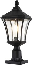 Outdoor Post Lantern 20&quot; Exterior Post Coach Light with Pier Mount Base - £47.39 GBP