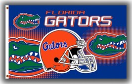 Florida Football Team Memorable Flag 3x5ft Gators Helmet  - $335.24 MXN