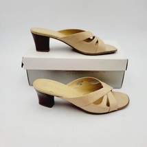 Vtg LIZ CLAIBORNE Flex Toby Slide On Heel Sandals Size 8.5 M - $18.69