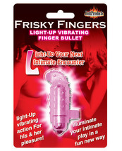 Frisky Finger Light Up Vibrating Finger Bullet Magenta - £7.51 GBP