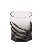 Black Skeleton Hand 8735 3D Halloween Whiskey Rocks Smoked Glass 3.75&quot; H - €20,38 EUR
