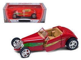 1933 Ford Roadster Red 1/18 Diecast Car by Road Signature - $62.68