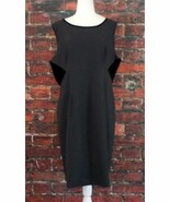 Calvin Klein Sleeveless Sheath Dress Plus 16 Charcoal Gray &amp; Black Color... - $35.20 CAD