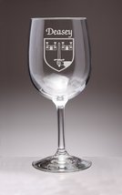 Deane Irish Coat of Arms Wine Glasses - Set of 4 (Sand Etched) - £52.82 GBP