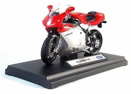 MV AGUSTA F4S, RED/SILVER WELLY 1/18 DIECAST MOTORCYCLE COLLECTOR&#39;S MODE... - £27.17 GBP