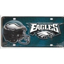 philadelphia eagles nfl football team helmet logo license plate usa made - £23.51 GBP