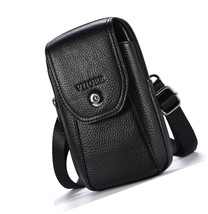 Genuine Leather Cell Phone Shoulder Holster with Belt - £78.21 GBP