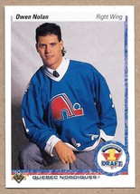1990-91 Upper Deck #352 Owen Nolan Quebec Nordiques RC Rookie - £1.51 GBP