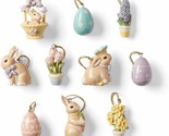 Lenox Celebrate Easter Miniature Tree Ornaments Set Of 10 Bunny Egg Flow... - $456.00