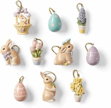 Lenox Celebrate Easter Miniature Tree Ornaments Set Of 10 Bunny Egg Flowers NEW - £360.64 GBP