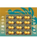 Year of the Rabbit Kumquats Lunar New Year Sheet of 12  -  Stamps Scott 4492 - $15.25