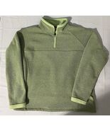 Vintage High Fever 1/4 Zip Fleece Jacket Women&#39;s Large Pebble Fleece Look - $18.76