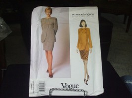 Vogue Emanuel Ungaro 1996 Misses Jacket &amp; Skirt Pattern - Size 8 &amp; 10 - $13.98