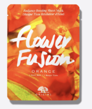 Origins Flower Fusion Mask Face Orange Radiance Glow Moisture Skin One Sheet Ne W - £5.11 GBP