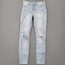 Hippie Laundry Women Jeans Size 27 Blue Stretch Skinny Grunge Distressed... - £10.20 GBP