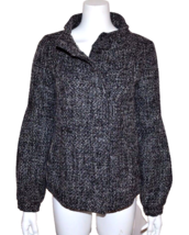 Clockhouse Gray Black Wool Blend Short Coat Basic Jacket Sz X-Small Xs - £19.94 GBP