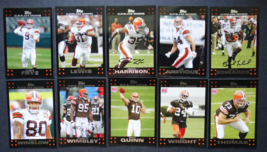 2007 Topps Cleveland Browns Team Set of 10 Football Cards - £5.50 GBP
