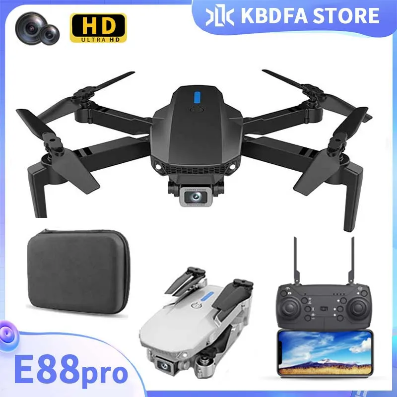 Kbdfa E88 Pro 2023 Wifi Fpv Drone With Wide Angle Hd Camera Height Hold - £38.46 GBP+