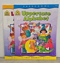 School Zone Preschool Get Ready Books - Uppercase &amp; Lowercase Alphabet - 2 Books - £8.74 GBP