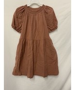 NWT UNIVERSAL THREAD PEASENT TOP DRESS VERMILLION BROWN XSMALL XS - £8.30 GBP