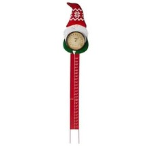 Snow Gauge and Thermometer Stake Measure Snowfall up to 24 in. Temperatu... - $23.99
