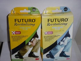 (2 pack) Futuro Revitalizing Dress Socks -Mens Moderate Compression Larg... - $19.99