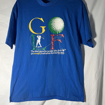 Vintage single stitch golf parody shirt- peacock size xl - $20.56