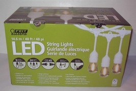 Brand New Feit Electric 48 Ft Led Outdoor String Lights Commercial Grade - White - £37.32 GBP