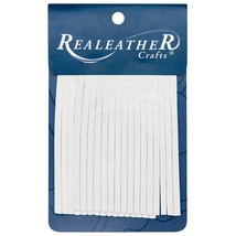 Realeather Crafts Deerskin Fringe 2&quot;X3&quot; 2/Pkg Carded-White - $8.82