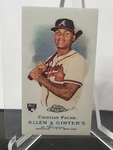 Cristian Pache 2021 Allen &amp; Ginter Chrome Blue Letter Mini Refractor RC #MRD-9 - £6.75 GBP