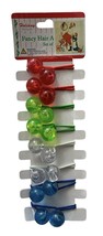 Vintage Knocker Ball Set Of 8 Little Girl Bobble Hair Ties Multicolor NE... - $376.79 MXN
