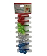 Vintage Knocker Ball Set Of 8 Little Girl Bobble Hair Ties Multicolor NE... - $376.79 MXN
