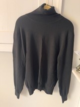 NICE Mens L  Perry Ellis TURTLENECK SWEATER Black Pullover - £13.88 GBP