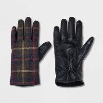 Goodfellow &amp; Co Mens Plaid Touch Dress Gloves  M/L Brown - £15.82 GBP