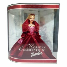 Barbie Doll 2002 Holiday Celebration Special Edition Red Dress 56209 Mattel - £118.68 GBP