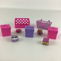 Shopkins Gift Boxes Presents Shopping Basket Accessories Mini Figures Mo... - $15.79