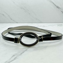 Chico’s Skinny Multicolor Leather Lined Stretch Belt Size Medium M - £15.56 GBP